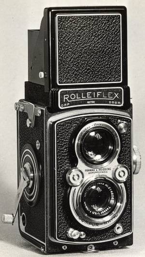 Son premier appareil photo, un Rolleiflex