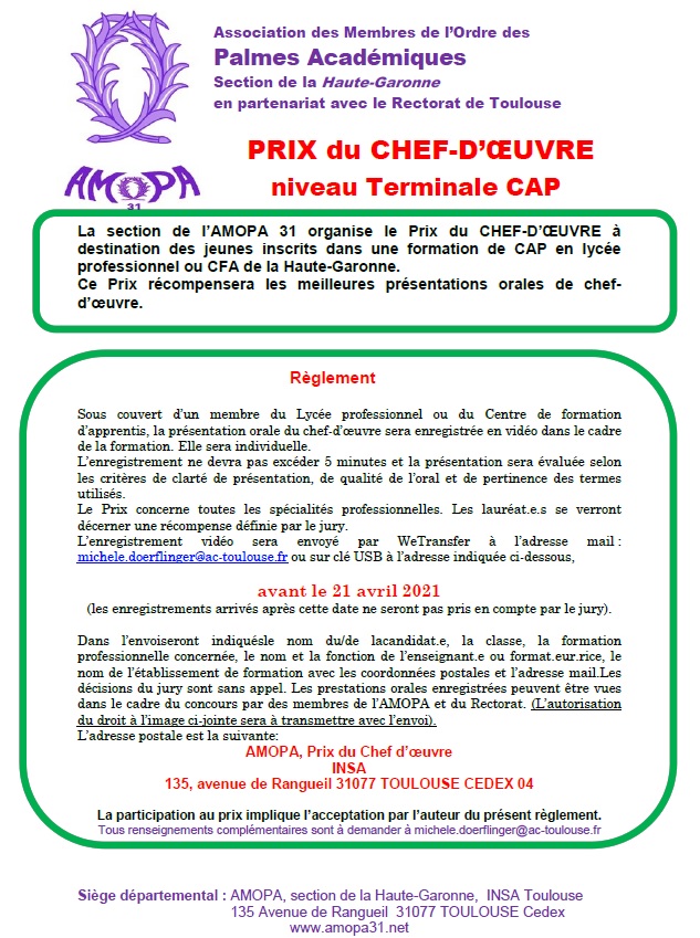 Prix du chef d'oeuvre