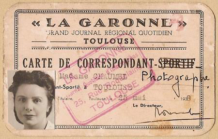 Sa carte de presse