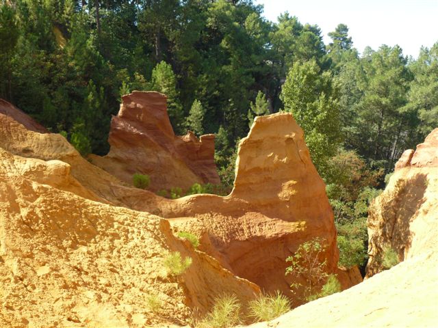 Les falaises d'ocre de Rousillon